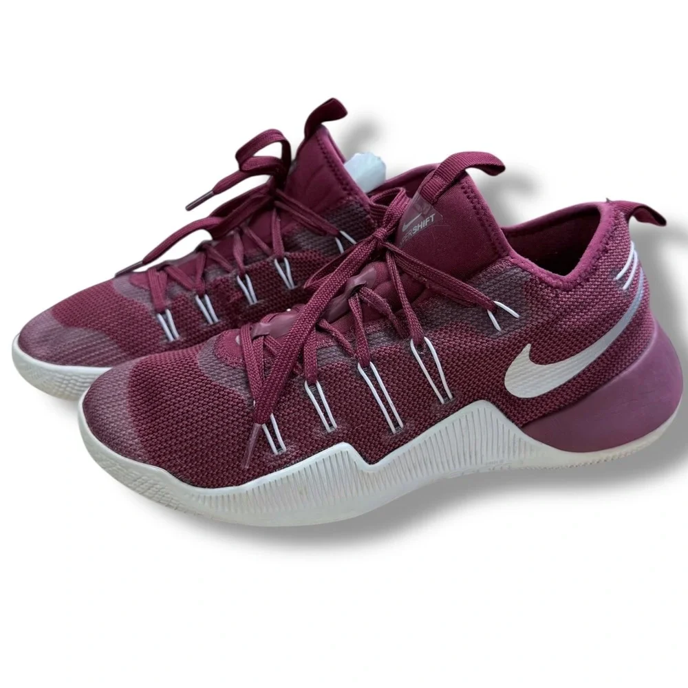 Nike Hypershift TB Burgundy White Basketball Shoes Sneakers Men Size 11.5